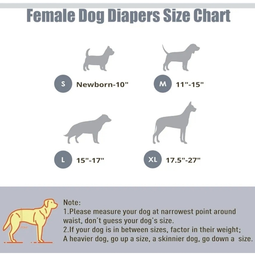 Wegreeco (3) Washable Female Dog Skirt Diapers - Picture 6 of 7